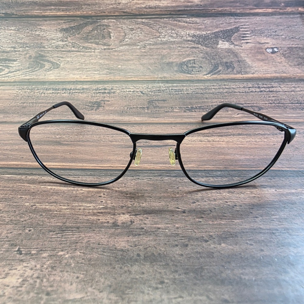 Ray-Ban RB 3023 W2963 Black Metal Oval Eyeglasses Frames Mens Italy 55-17-140